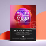 Modern Standing Book Cover Mockup