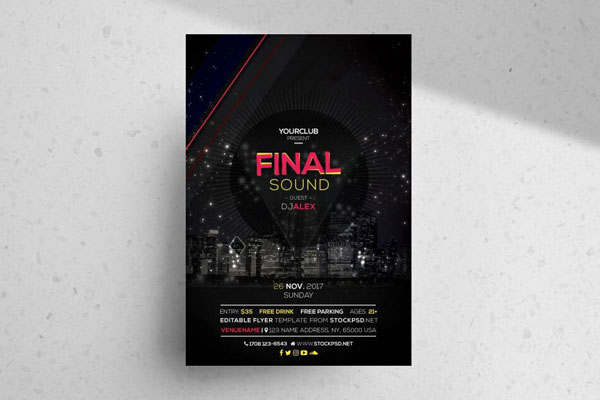 Modern Urban Nightclub Event Flyer Template