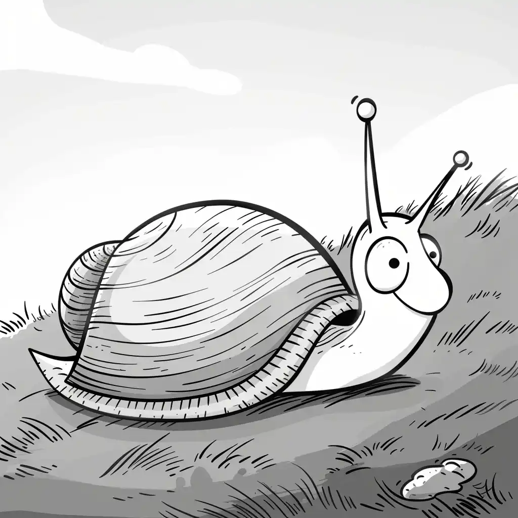 Monochrome Snail Study