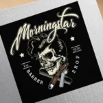 Morningstar Barber Shop Logo