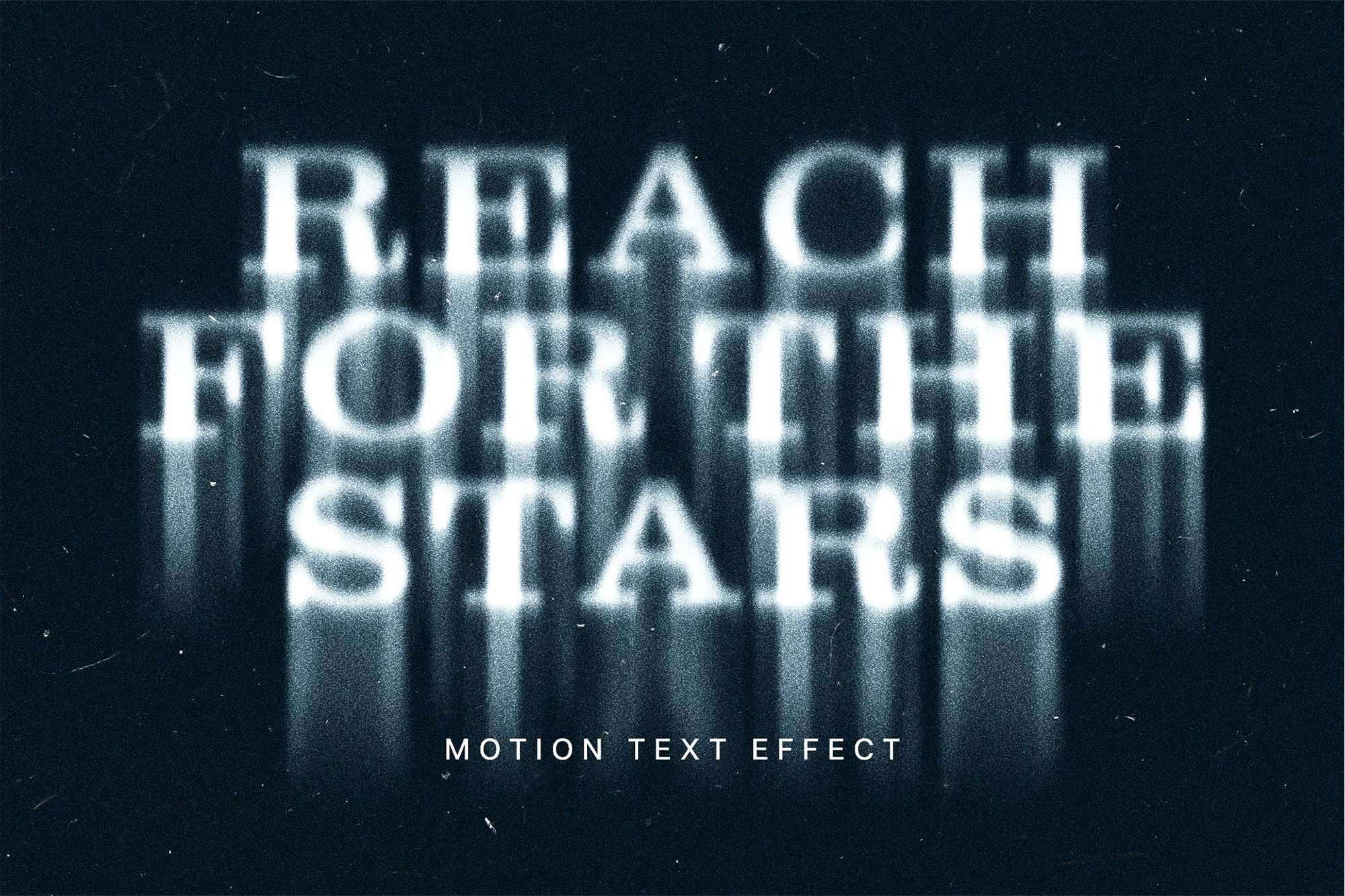 Free Motion Distort Text Effect PSD Template