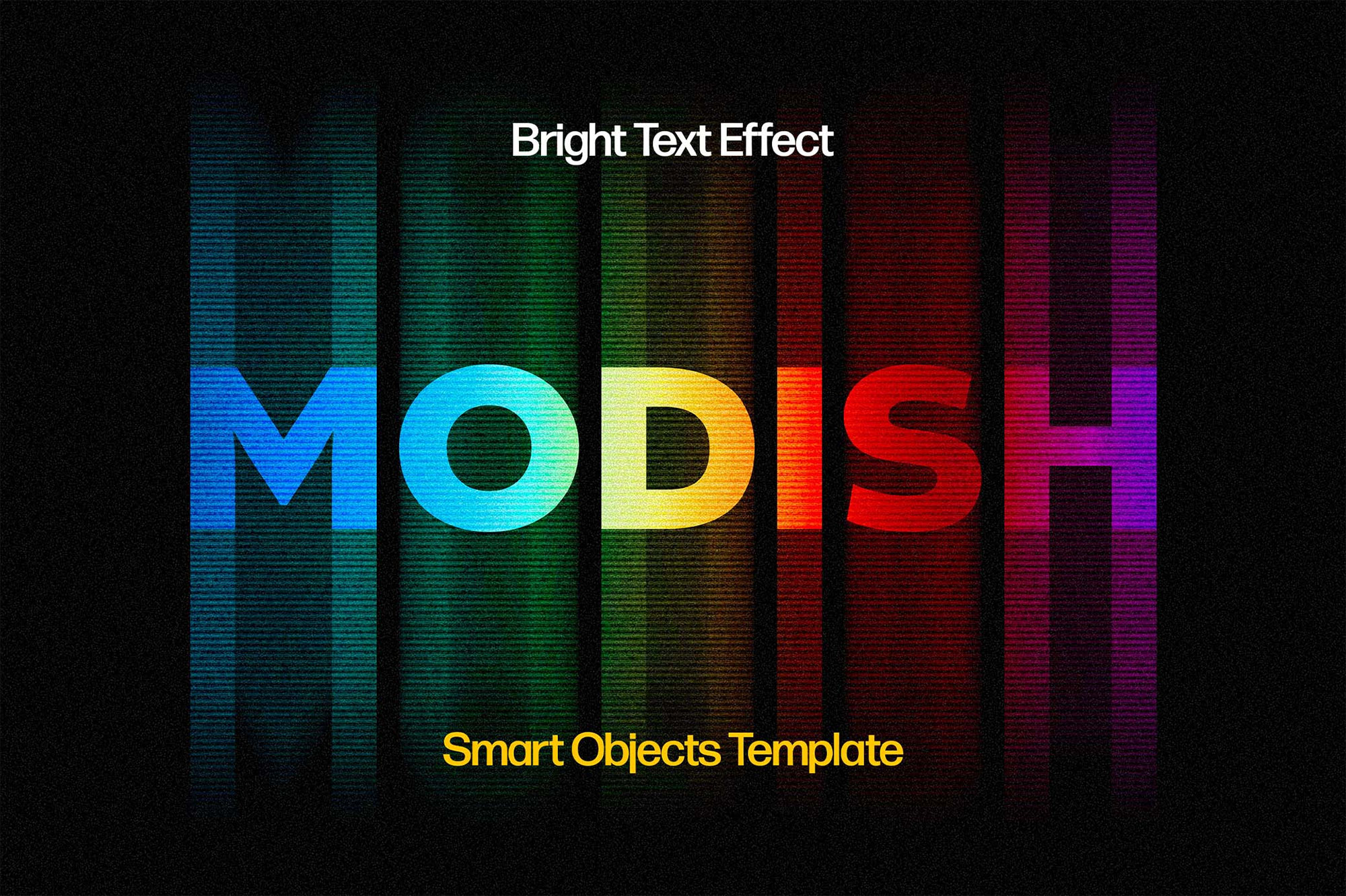 Free Motion Gradient Text Effect PSD Template