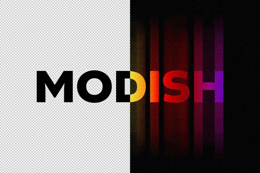 Free Motion Gradient Text Effect PSD Template