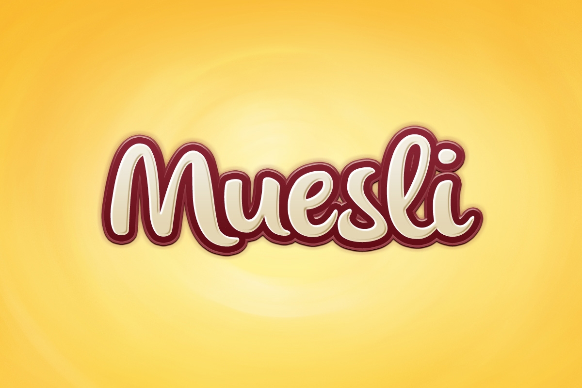 Muesli Text Effect FREE PSD