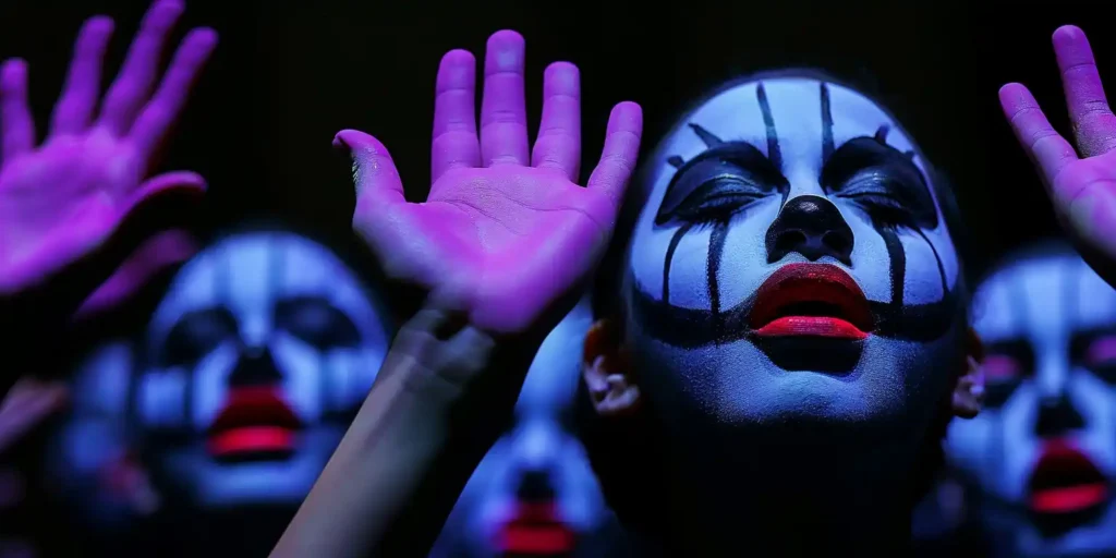 Multi Performers Body Art Chaos