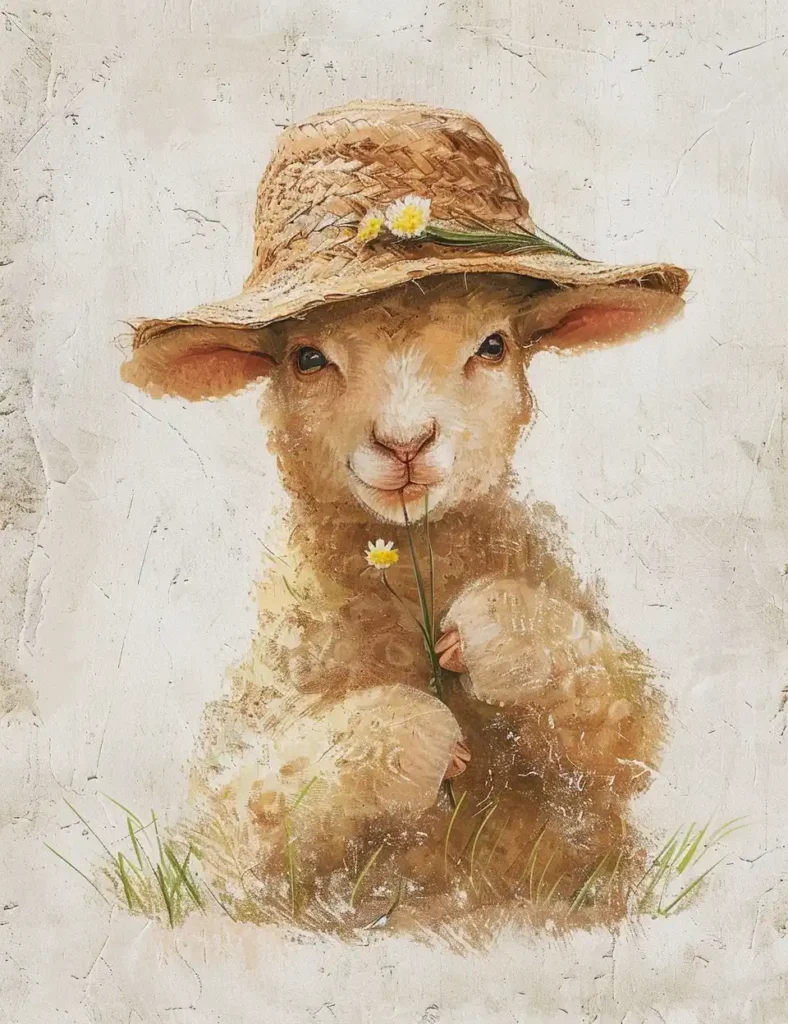 Mural Sheep Grazing