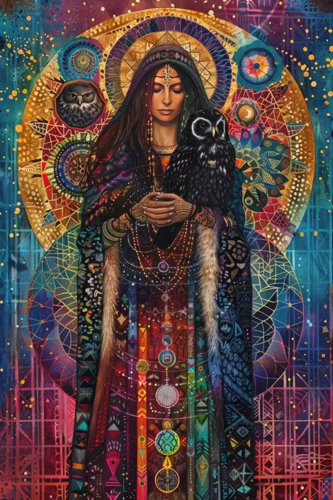 Mystical Sacred Geometry Portrait