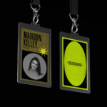 Name Tag Badge Mockup in Front View
