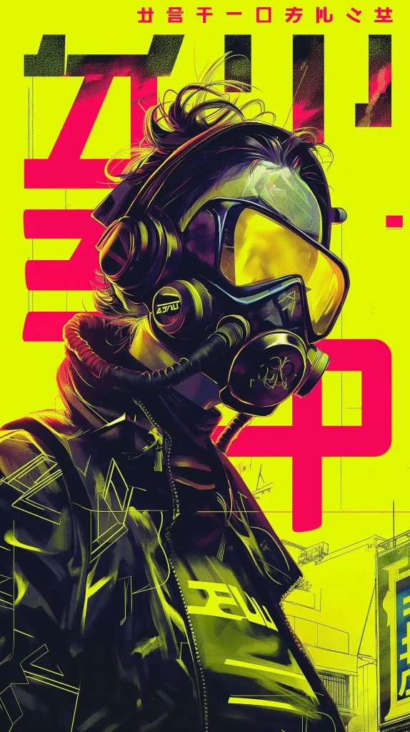 Neo-Cyberpunk Magazine Cover