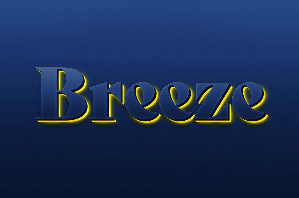 Neon Backlight Vector Text Effect