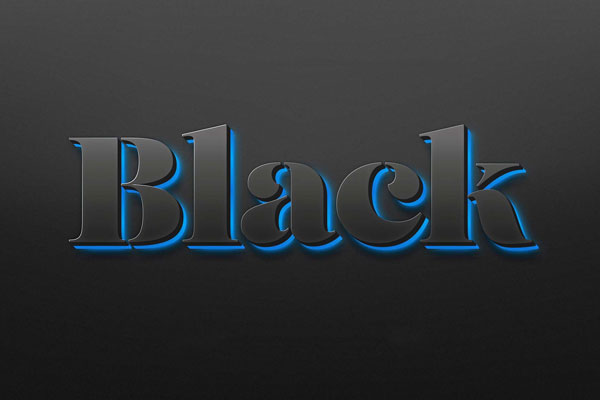 Neon Backlight Vector Text Effect