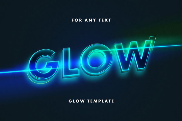 Neon Lettering Text Effect