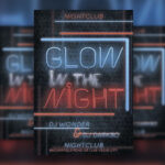 Neon Patterned Nightclub Flyer Template