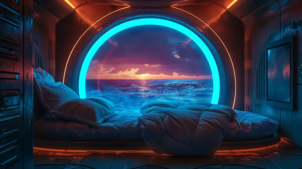 Neon Sea Sleep Capsule