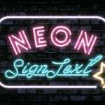 Neon Sign Text Effect