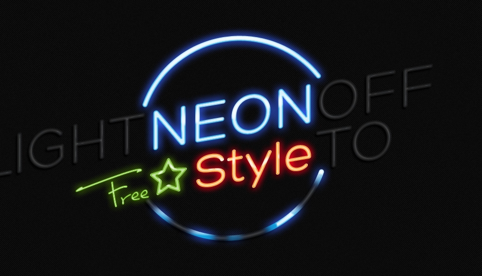 80s Neon Light Text Effect