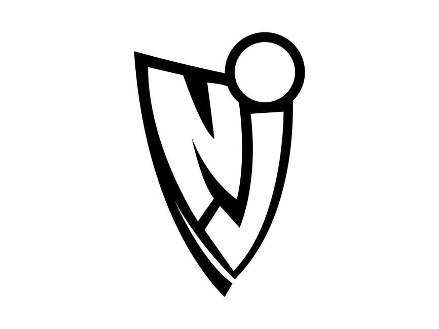 New Jersey Nets 2005 Years Black Logo