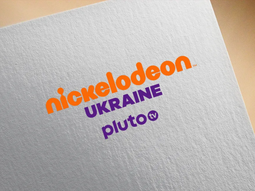 Nickelodeon Ukraine Pluto TV Logo