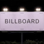 Nighttime Billboard Mockup