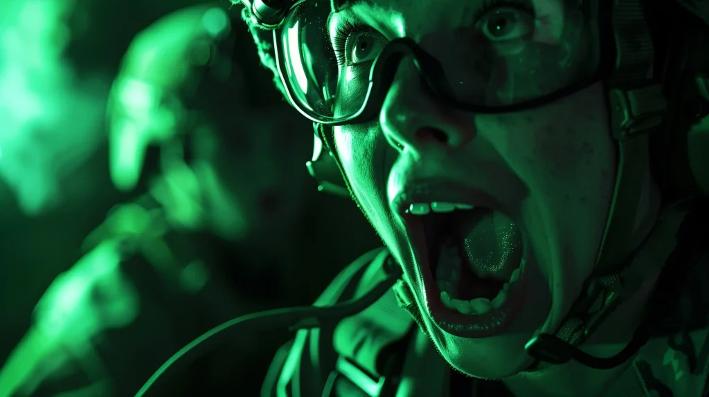 Nightvision Shouting Soldier