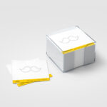 Note Paper Transparent Slip Pad Holder Mockup