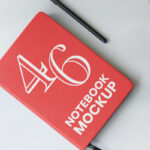 Notebook with Plant Mockup