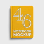 Notebook with Textured Cover Mockup