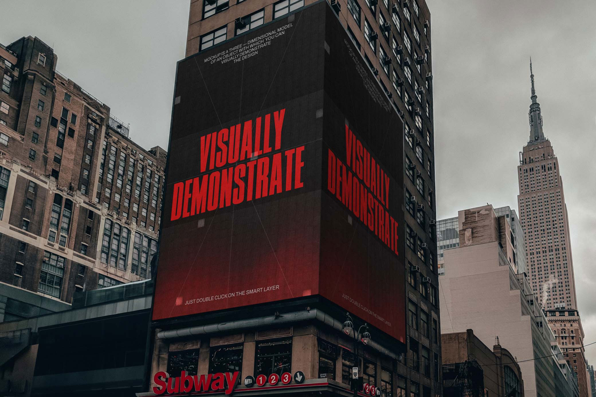 Free NYC Billboard Mockup PSD Template
