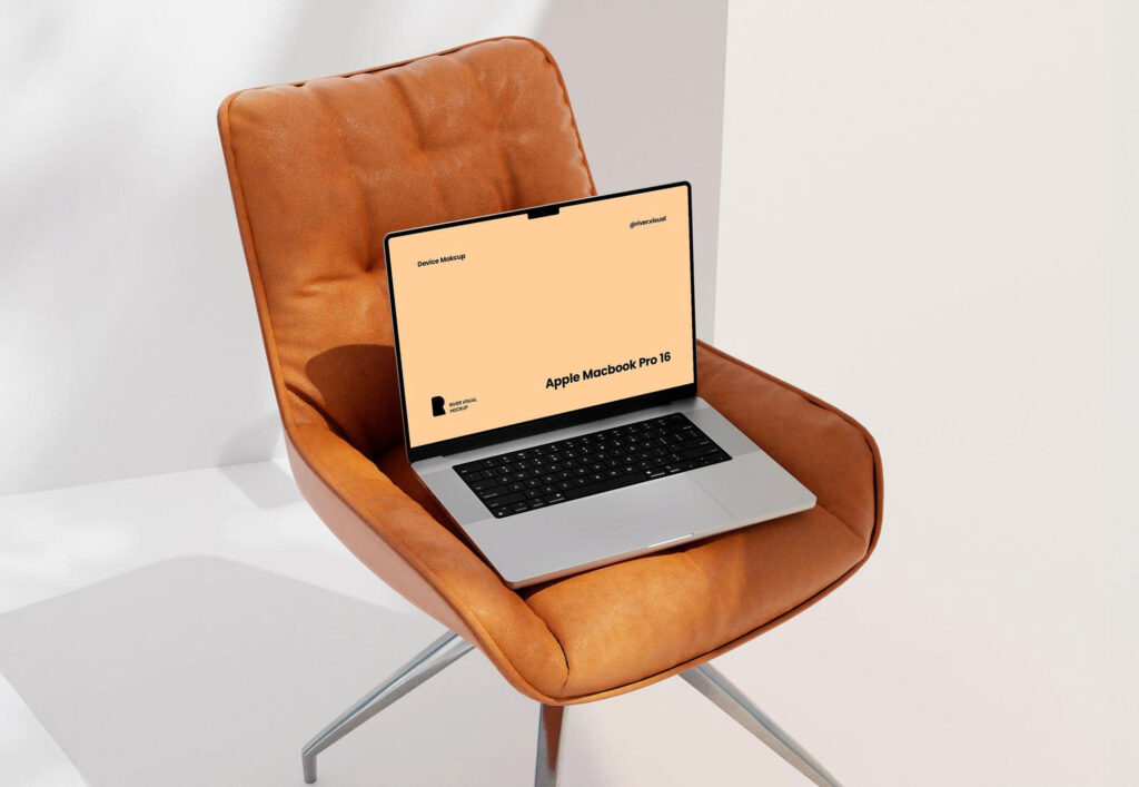 Office Chair MacBook Pro Mockup