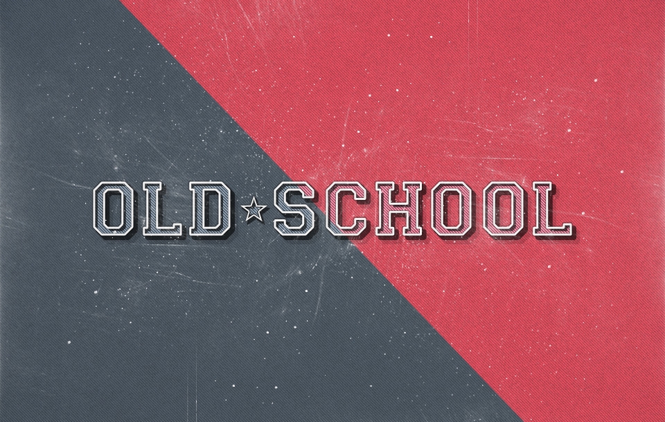 Old-School Retro Text Effect