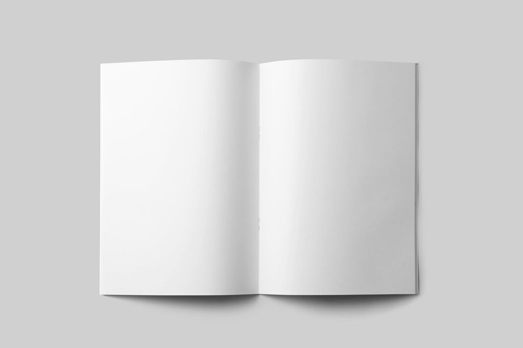 Open A4 Magazine Mockup