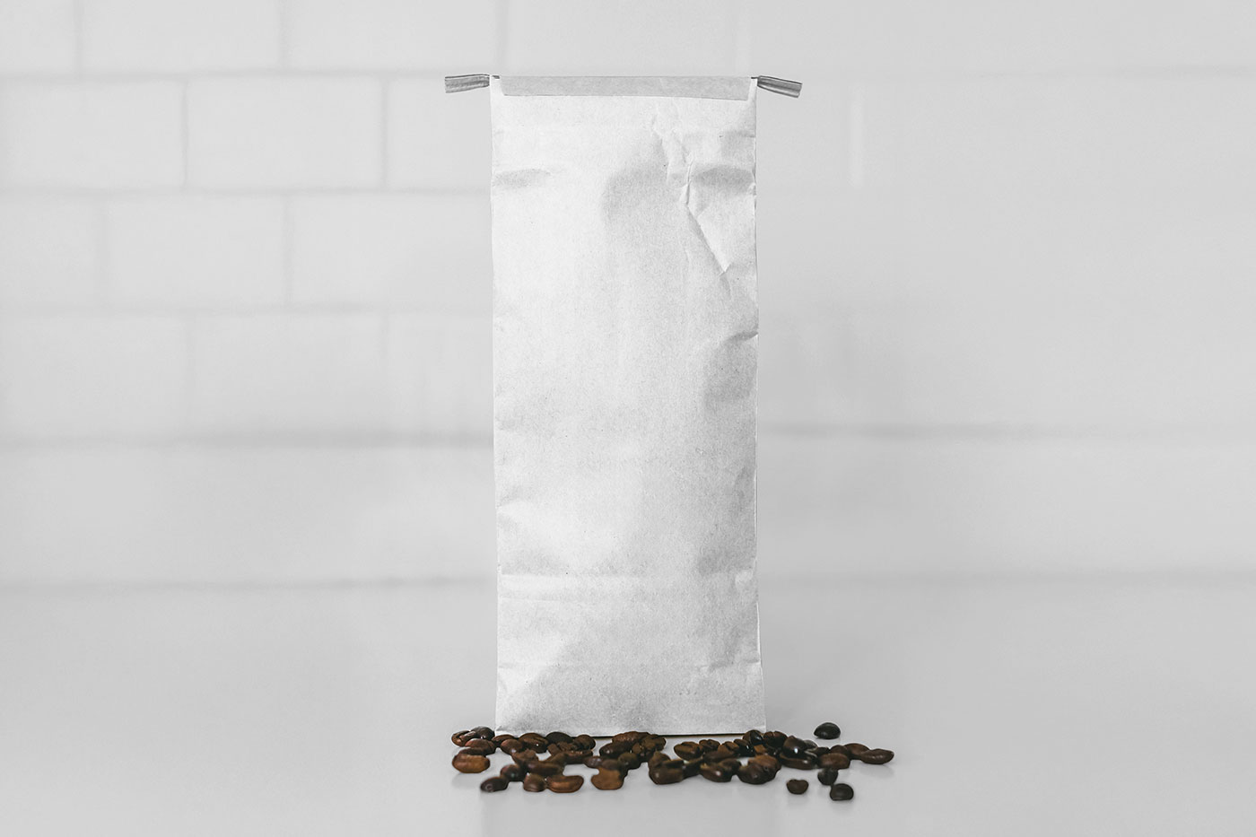 Free Open Coffee Bag Mockup PSD Template