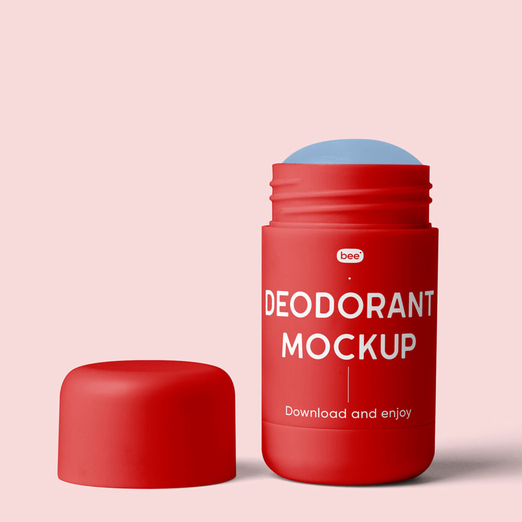Open Deodorant Bottle Mockup