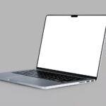 Open Floating MacBook Pro Mockup