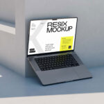 Open MacBook Pro Mockup