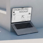 Open MacBook Pro Mockup