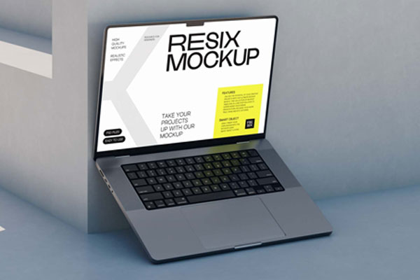Open MacBook Pro Mockup