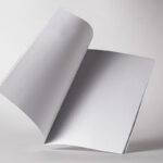 Open Magazine Mockup in Perspective Sight