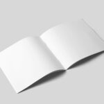 Open Soft Cover Magazine Mockup