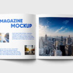 Open Square Magazine Mockup