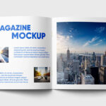 Open Square Magazine Mockup