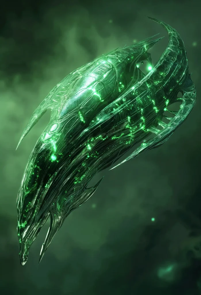 Organic Alien Patrol Ship ai prompt preview