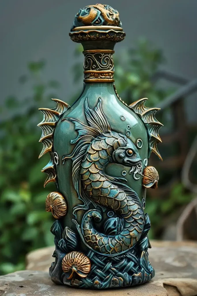 Ornate Sea Potion Bottle
