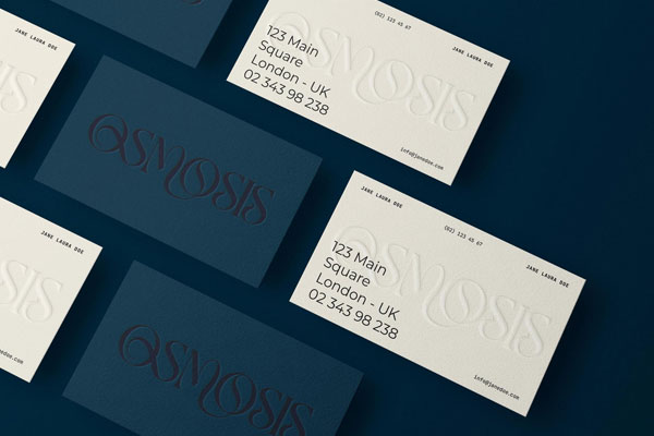 Osmosis Business Card Mockup