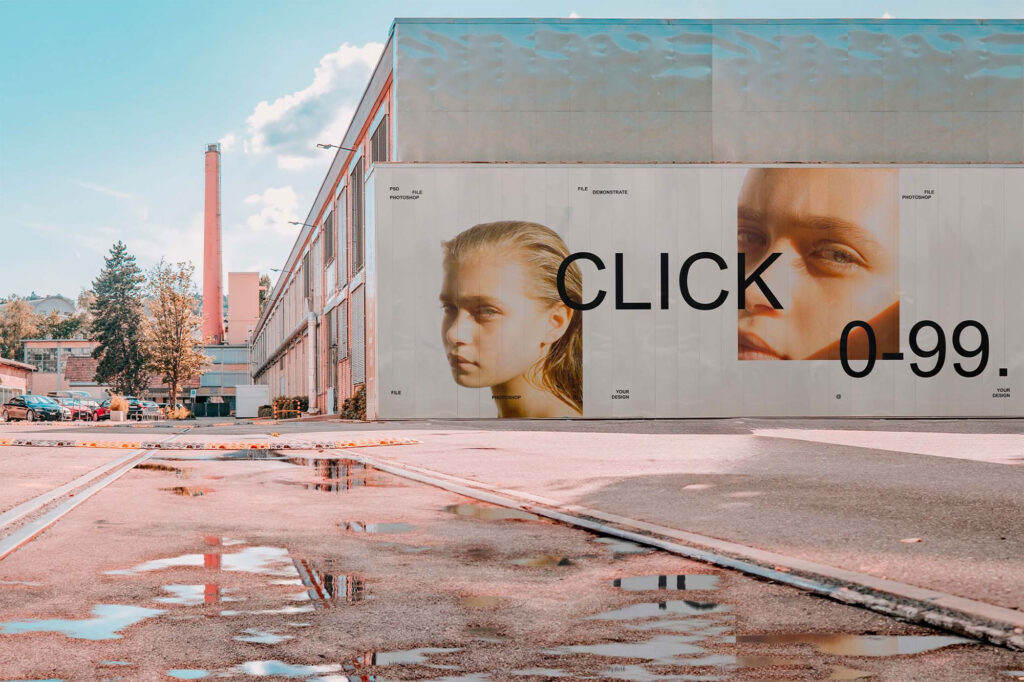 Outdoor Advertising Billboard Mockup