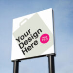 Two Outdoor Square Billboard Mockups