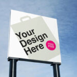 Two Outdoor Square Billboard Mockups