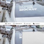 Outdoor Car Window Decal Mockup