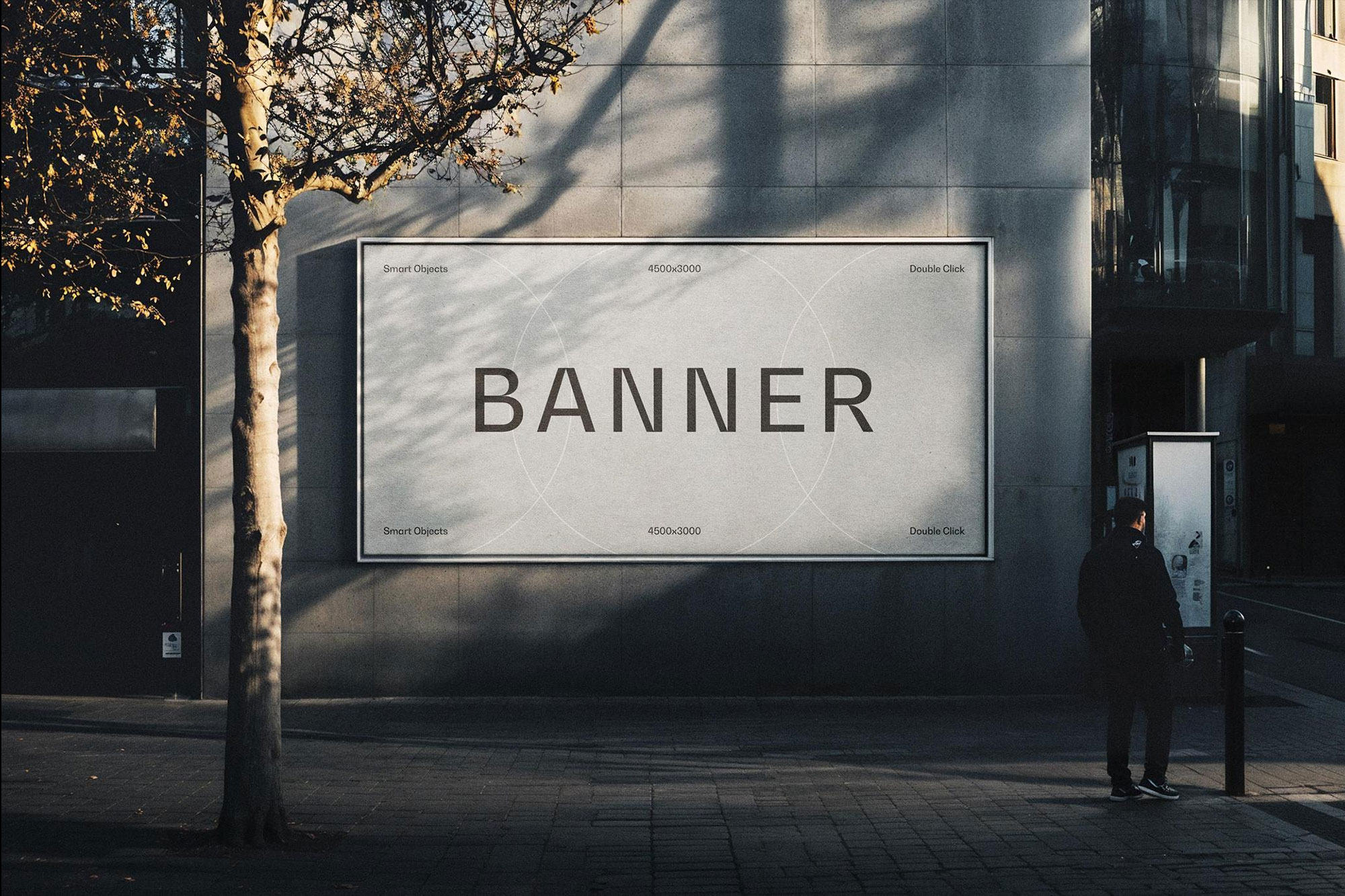 Free Outdoor City Banner Mockup PSD Template