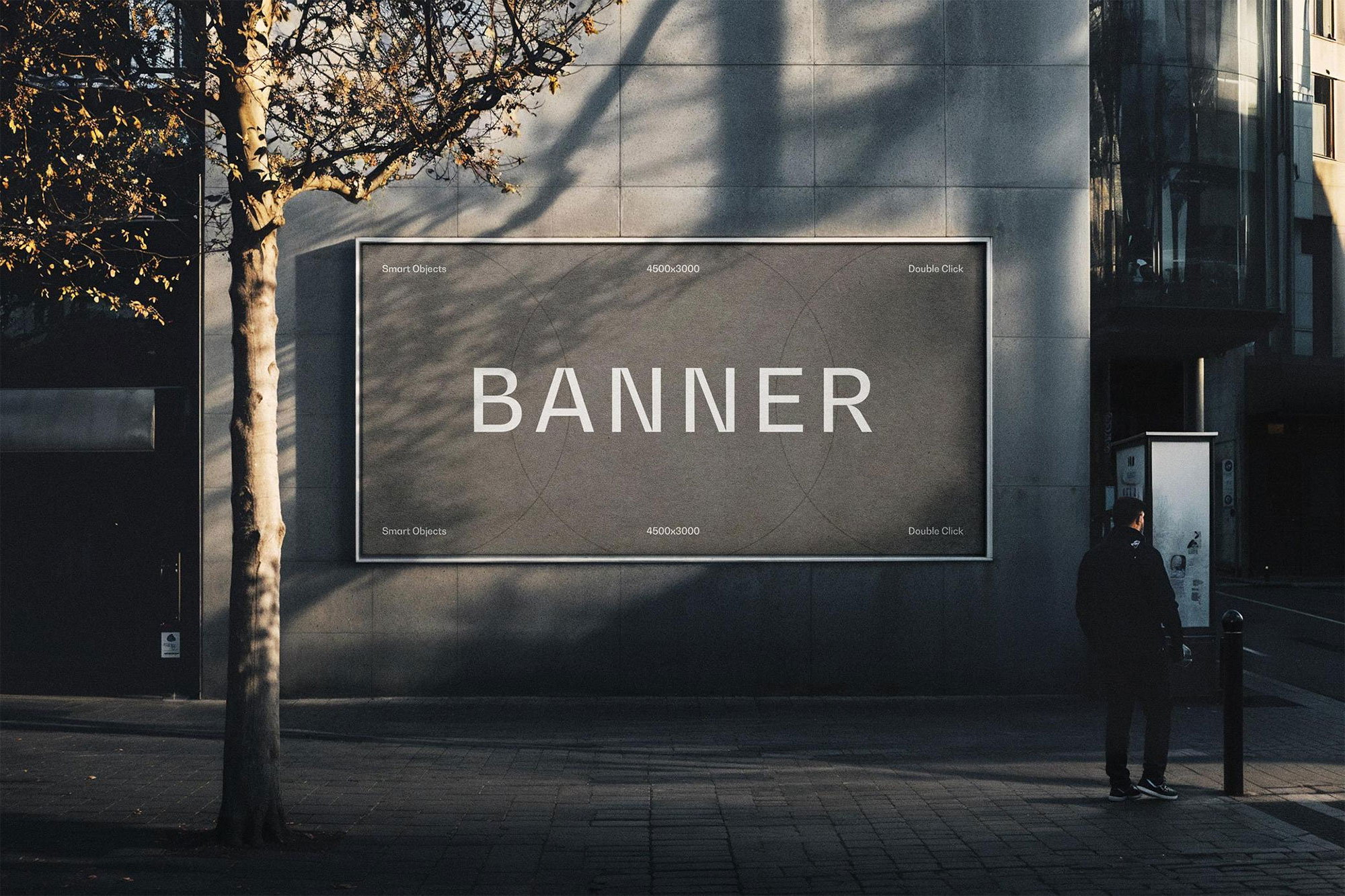 Free Outdoor City Banner Mockup PSD Template